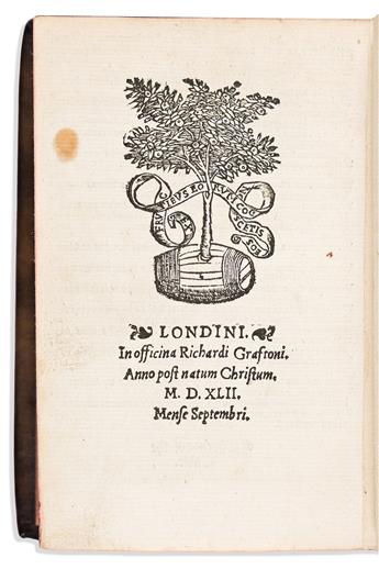 Erasmus (d. 1536) Apophthegmes, that is to saie, Prompte, Quicke, Wittie and Sentencious Sayinges.                                               